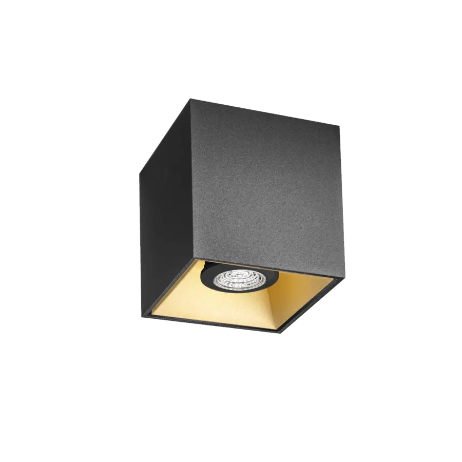 BOX 1.0 PAR16 BLACK REFLECTOR CHAMPAGNE SURFACE LIGHT.webp