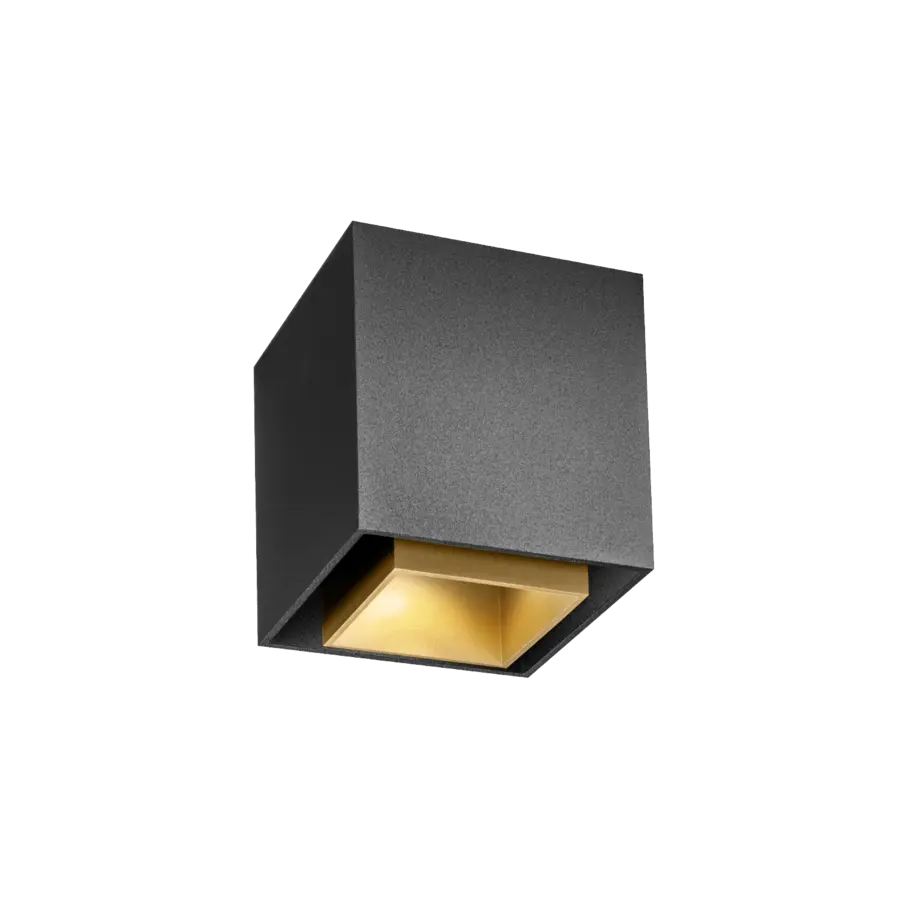 BOX 1.0 LED BLACK COVER CHAMPAGNE SURFACE LIGHT.webp
