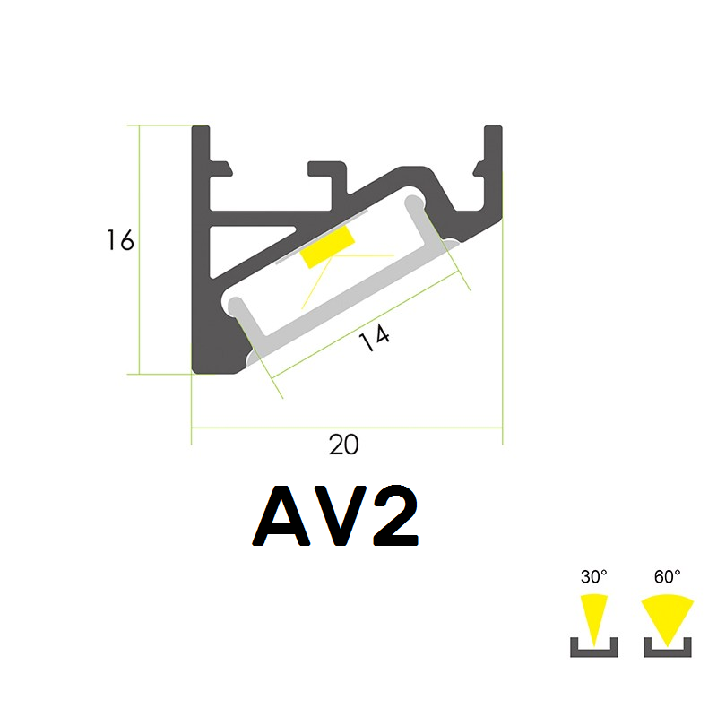 AV2 Eckprofil asymetrisch