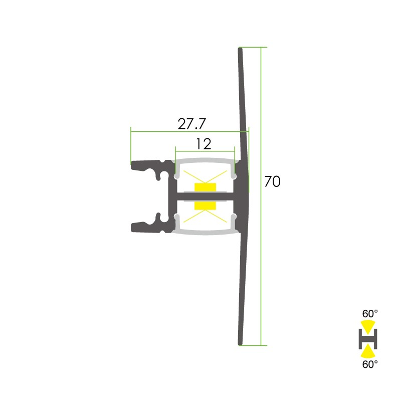 AW2 Wandprofil up&down