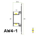 AW4-1 Wandprofil up&down