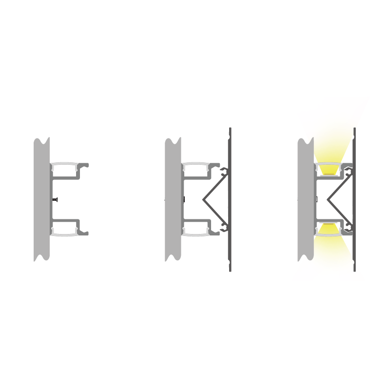 AW4-1 Wandprofil up&down