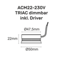 ENGINE ACM Modul 9W 230VAC IP65 TRIAC