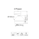 FUSION OPL 3Phasenstrahler 9W