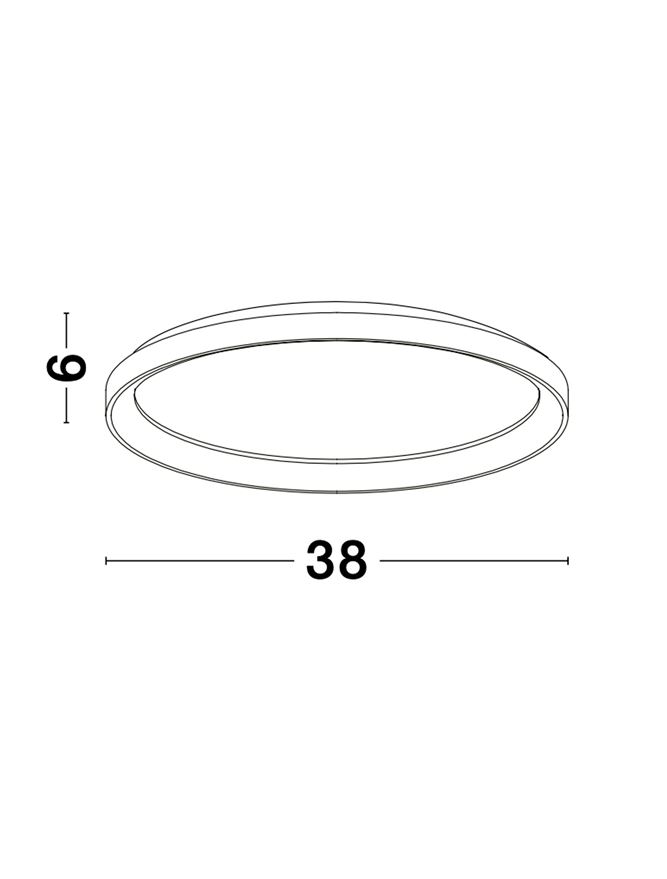 PERTINO 38 Aufbau 30W 3000K TRIAC 230V