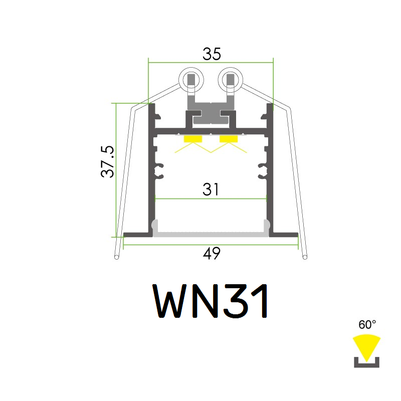 WN31 Einbauprofil