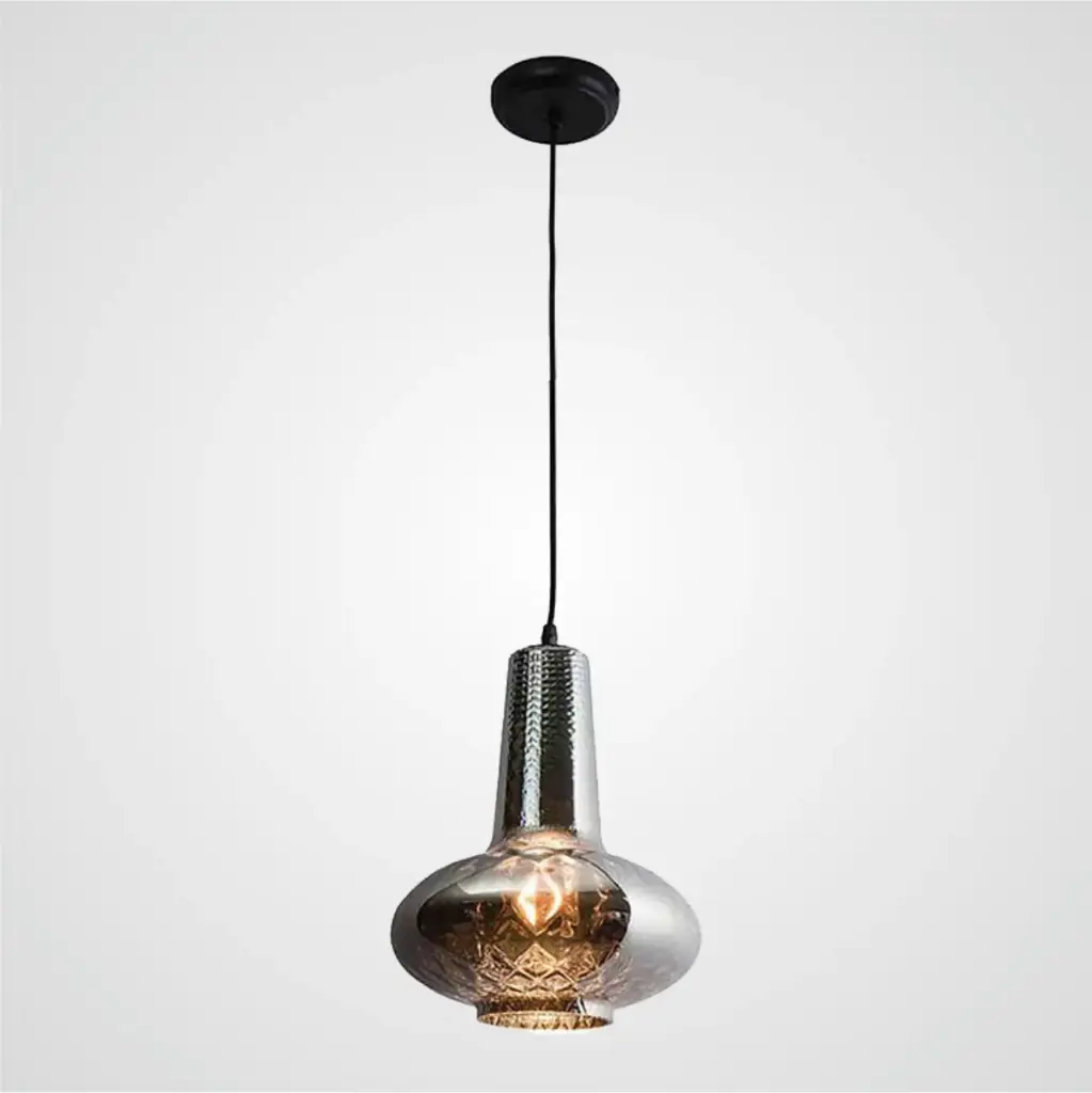 DOREA Pendelleuchte Glas E27 230V