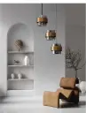 SIANNA 3er Pendelleuchte Glas E27 230V 