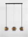 SIANNA 3er Pendelleuchten Glas E27 230V 