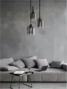 VELOR 3er Pendelleuchte Glas E27 230V      