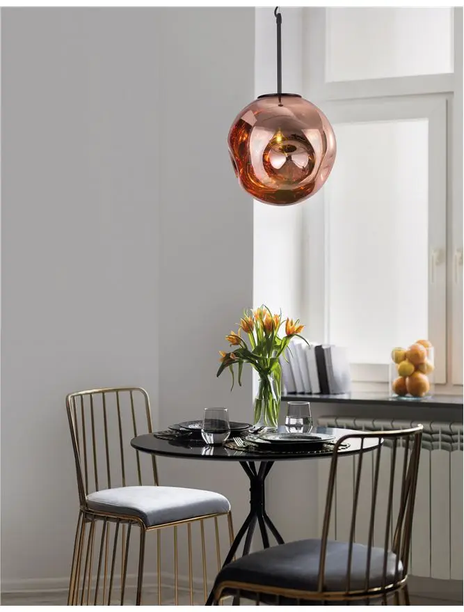 MAYAN Pendelleuchte Glas E27 230V   