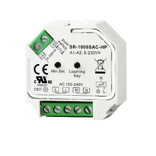 [1009SAC-HP] TRIAC RF + Push AC Dimmaktor 400W